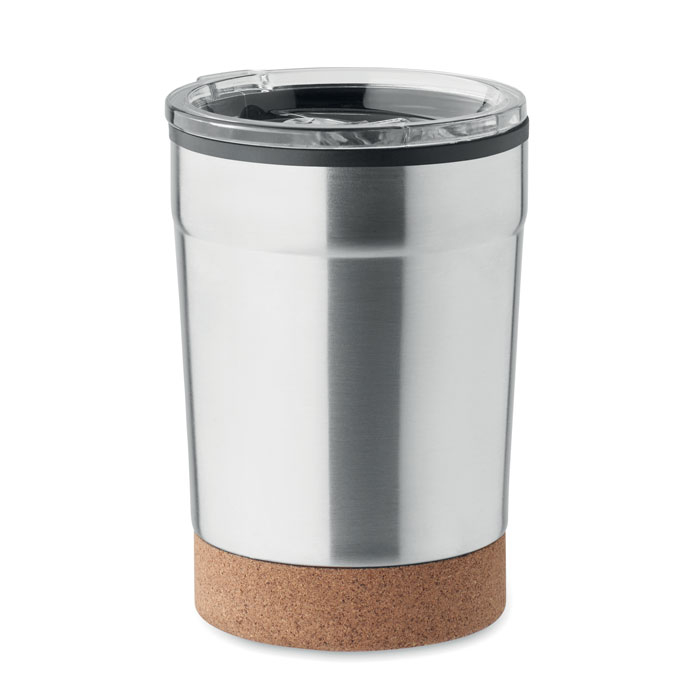Gobelet publicitaire double paroi 300ml NOMU silver mate
